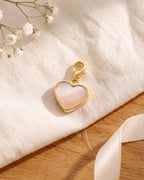 The pearl heart charm on its own
